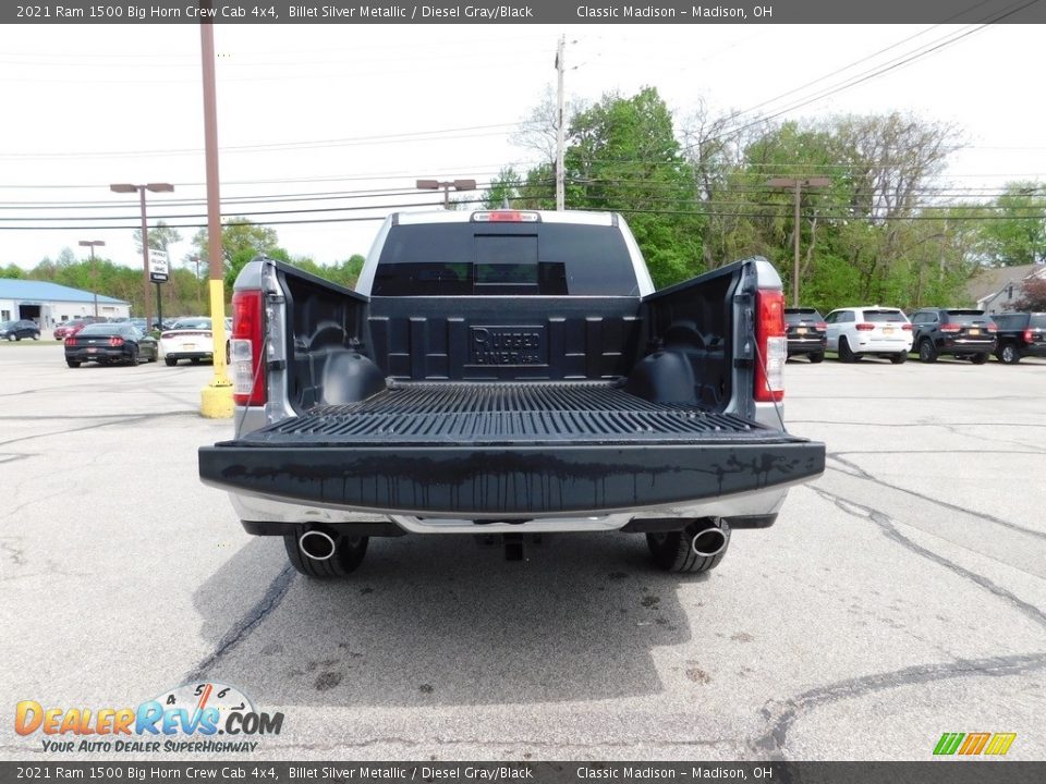 2021 Ram 1500 Big Horn Crew Cab 4x4 Billet Silver Metallic / Diesel Gray/Black Photo #5