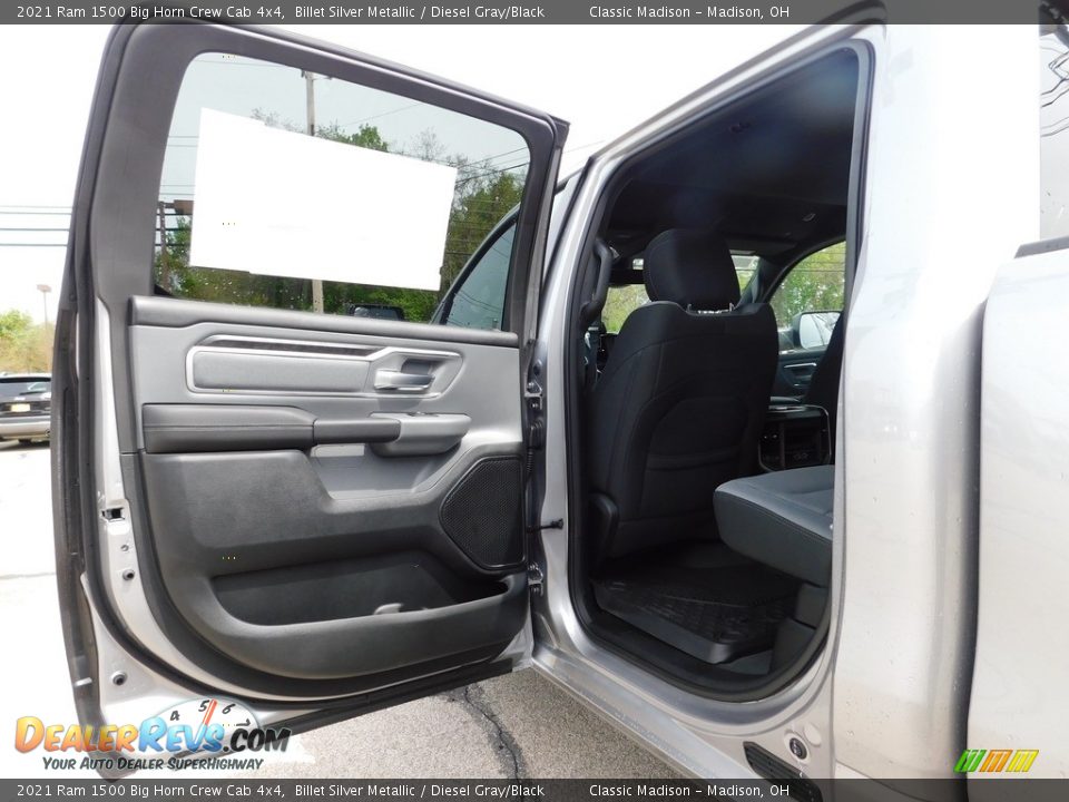 2021 Ram 1500 Big Horn Crew Cab 4x4 Billet Silver Metallic / Diesel Gray/Black Photo #6