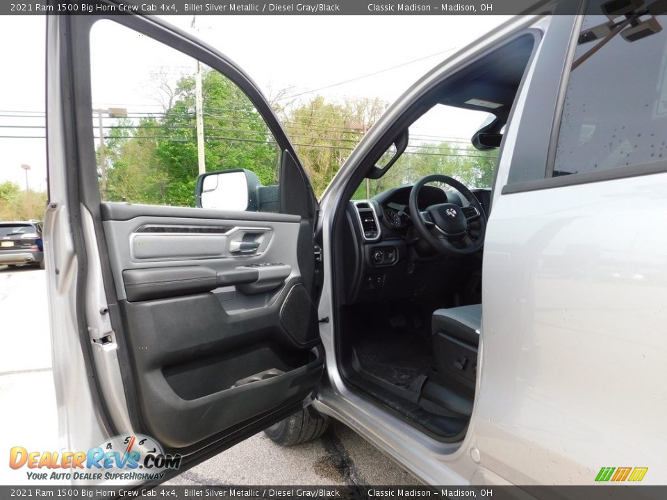 2021 Ram 1500 Big Horn Crew Cab 4x4 Billet Silver Metallic / Diesel Gray/Black Photo #9