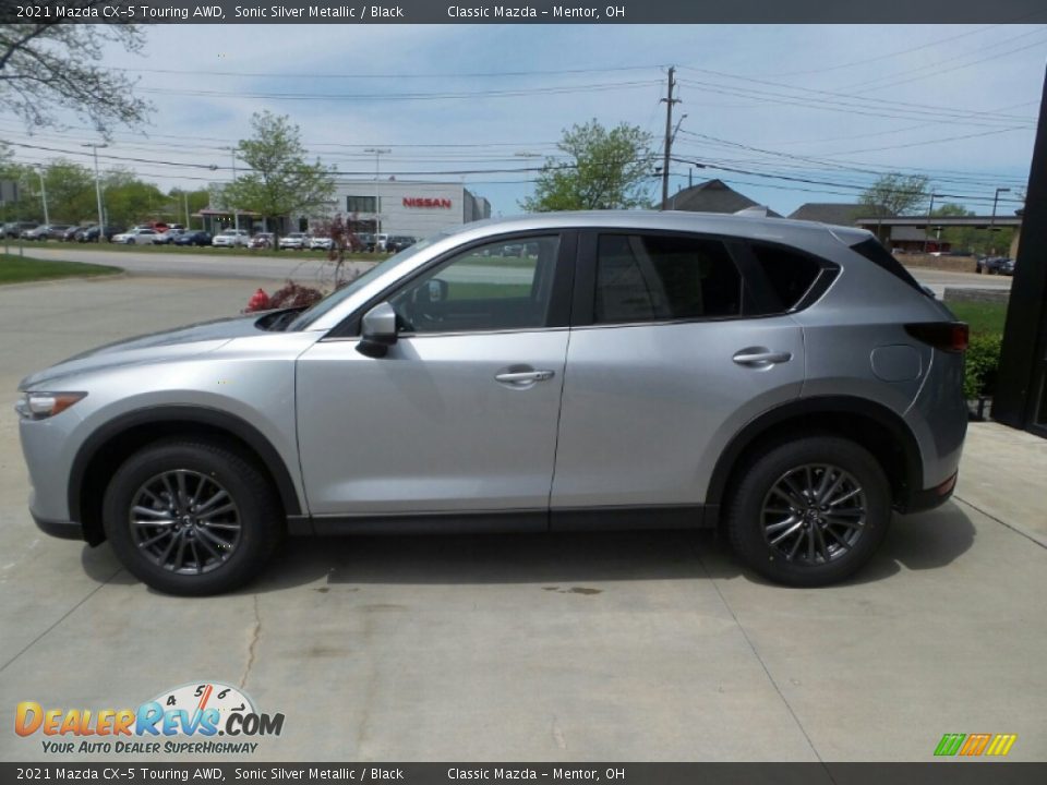 2021 Mazda CX-5 Touring AWD Sonic Silver Metallic / Black Photo #6