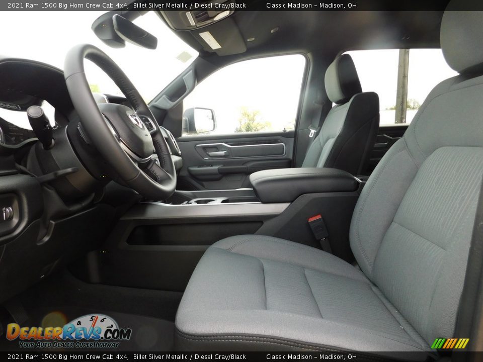 2021 Ram 1500 Big Horn Crew Cab 4x4 Billet Silver Metallic / Diesel Gray/Black Photo #10