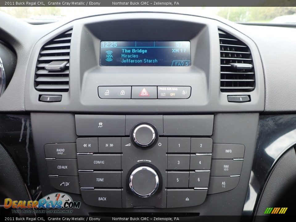 2011 Buick Regal CXL Granite Gray Metallic / Ebony Photo #23