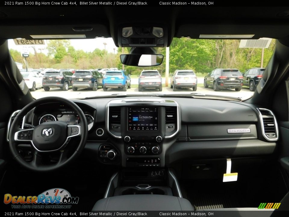 2021 Ram 1500 Big Horn Crew Cab 4x4 Billet Silver Metallic / Diesel Gray/Black Photo #11
