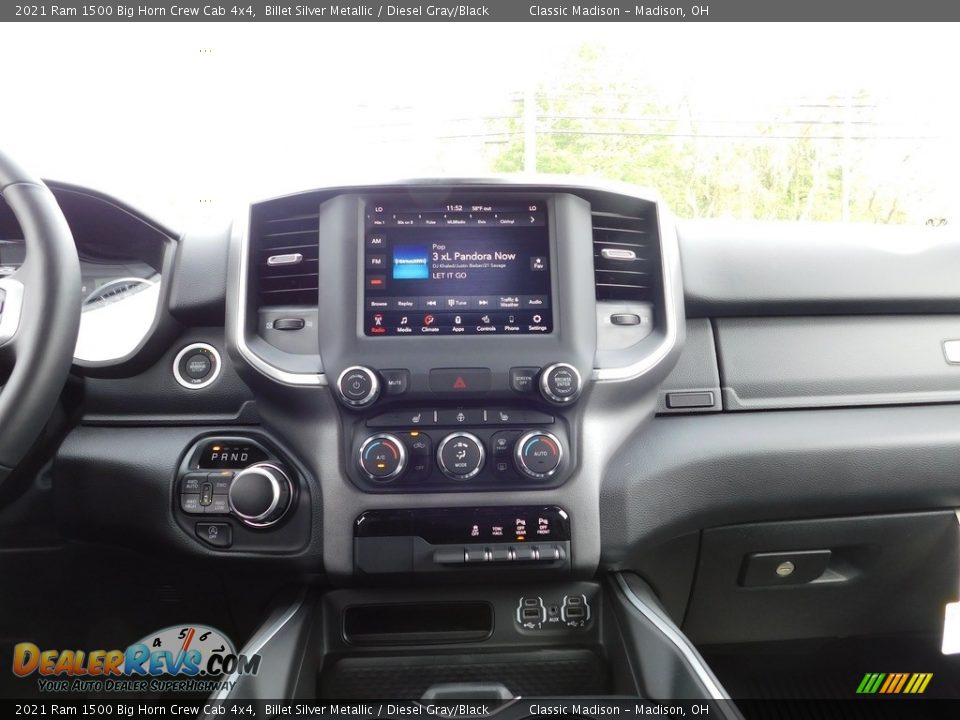 2021 Ram 1500 Big Horn Crew Cab 4x4 Billet Silver Metallic / Diesel Gray/Black Photo #12