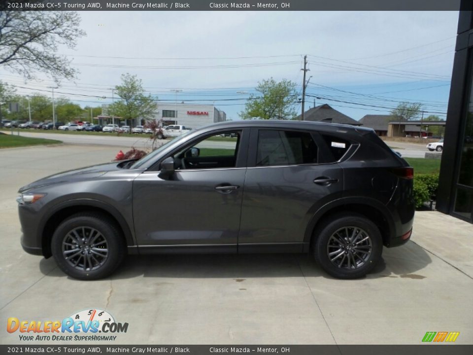 2021 Mazda CX-5 Touring AWD Machine Gray Metallic / Black Photo #6