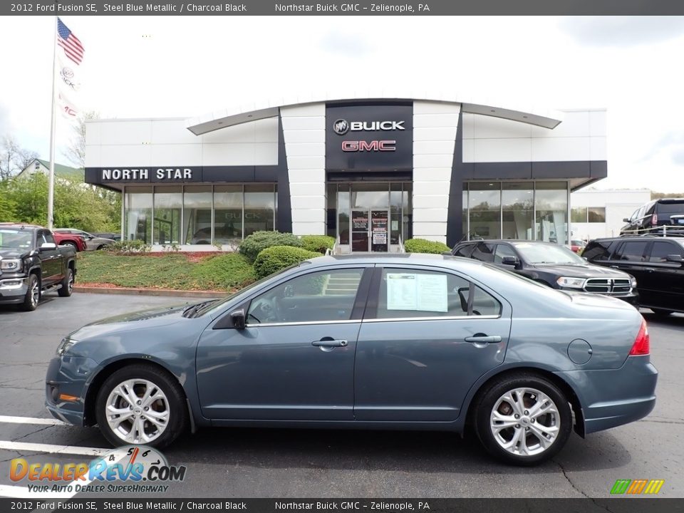 2012 Ford Fusion SE Steel Blue Metallic / Charcoal Black Photo #1