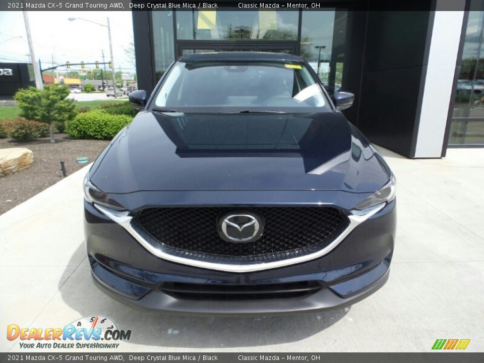 2021 Mazda CX-5 Grand Touring AWD Deep Crystal Blue Mica / Black Photo #2