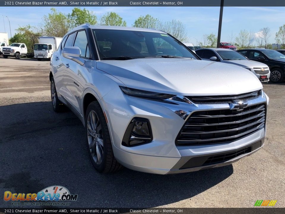 2021 Chevrolet Blazer Premier AWD Silver Ice Metallic / Jet Black Photo #2