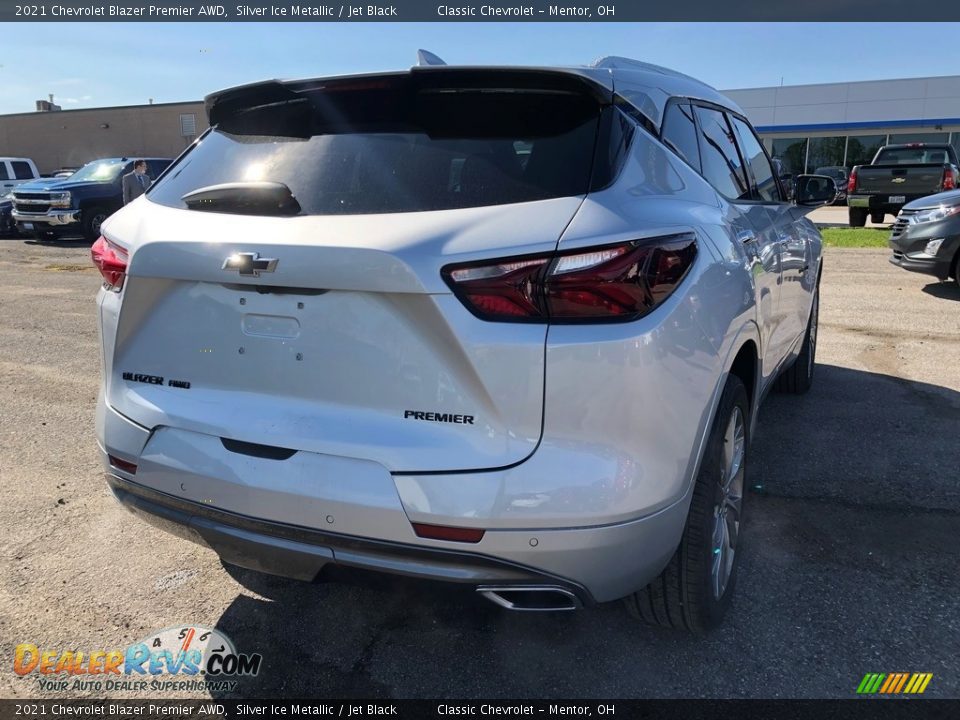 2021 Chevrolet Blazer Premier AWD Silver Ice Metallic / Jet Black Photo #3