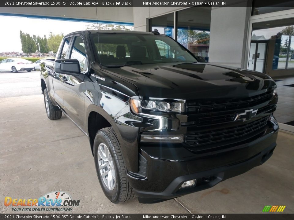 2021 Chevrolet Silverado 1500 RST Double Cab 4x4 Black / Jet Black Photo #2