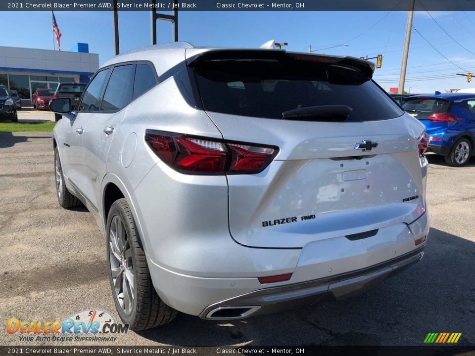 2021 Chevrolet Blazer Premier AWD Silver Ice Metallic / Jet Black Photo #4