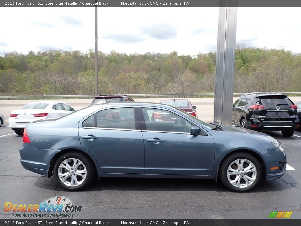 2012 Ford Fusion SE Steel Blue Metallic / Charcoal Black Photo #5