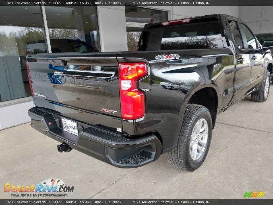 2021 Chevrolet Silverado 1500 RST Double Cab 4x4 Black / Jet Black Photo #4