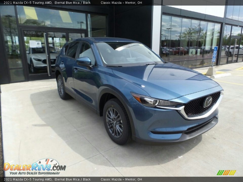 2021 Mazda CX-5 Touring AWD Eternal Blue Mica / Black Photo #1