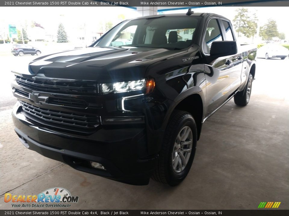 2021 Chevrolet Silverado 1500 RST Double Cab 4x4 Black / Jet Black Photo #8