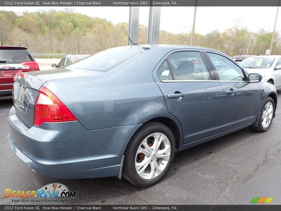 2012 Ford Fusion SE Steel Blue Metallic / Charcoal Black Photo #9