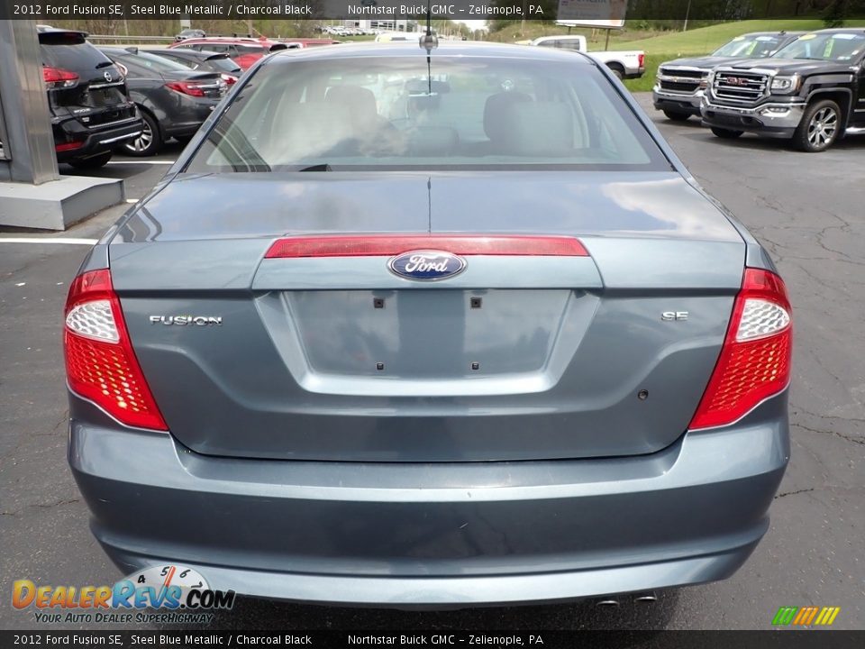 2012 Ford Fusion SE Steel Blue Metallic / Charcoal Black Photo #10