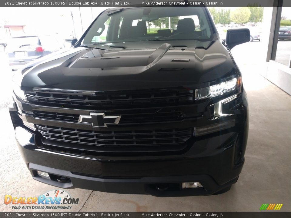 2021 Chevrolet Silverado 1500 RST Double Cab 4x4 Black / Jet Black Photo #9