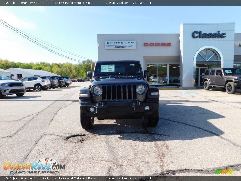 2021 Jeep Wrangler Sport 4x4 Granite Crystal Metallic / Black Photo #2