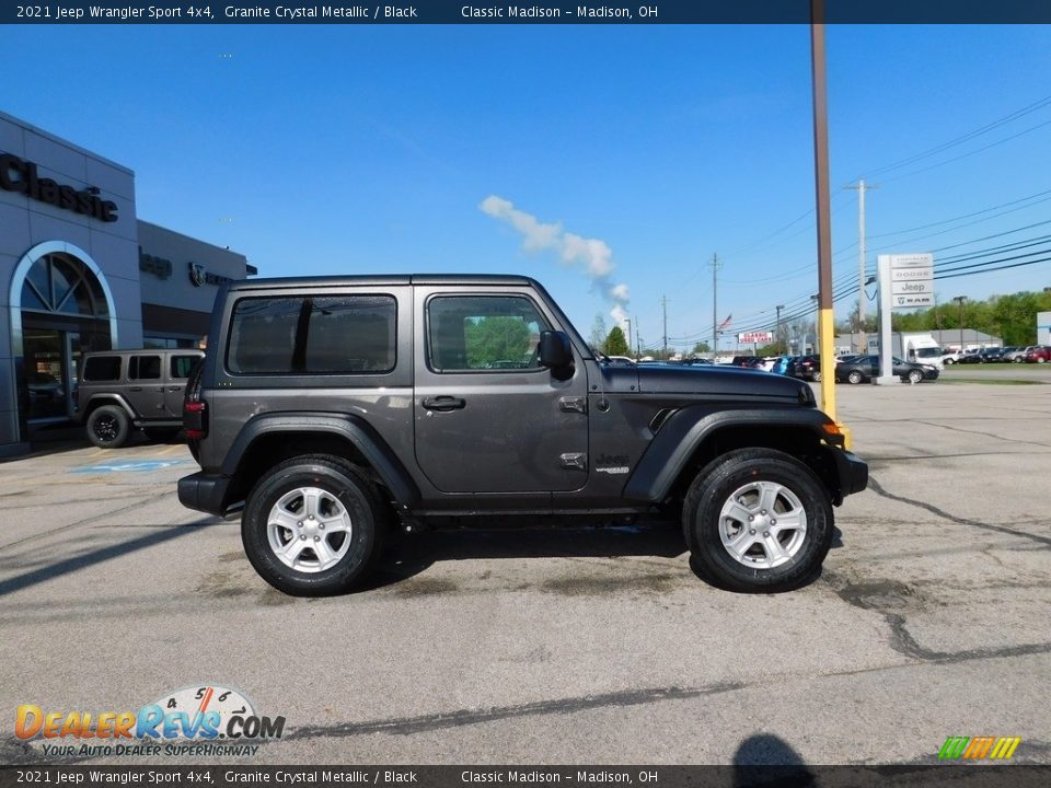 2021 Jeep Wrangler Sport 4x4 Granite Crystal Metallic / Black Photo #3