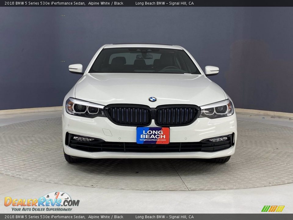 2018 BMW 5 Series 530e iPerfomance Sedan Alpine White / Black Photo #2