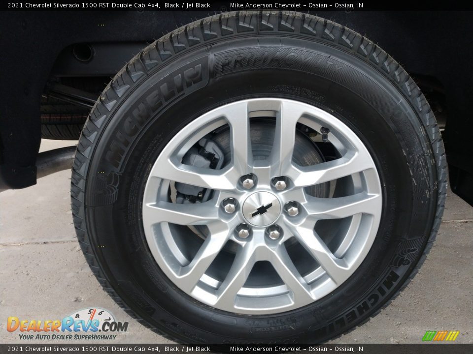 2021 Chevrolet Silverado 1500 RST Double Cab 4x4 Black / Jet Black Photo #12
