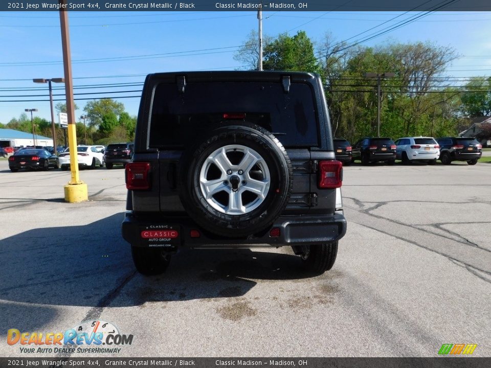 2021 Jeep Wrangler Sport 4x4 Granite Crystal Metallic / Black Photo #4