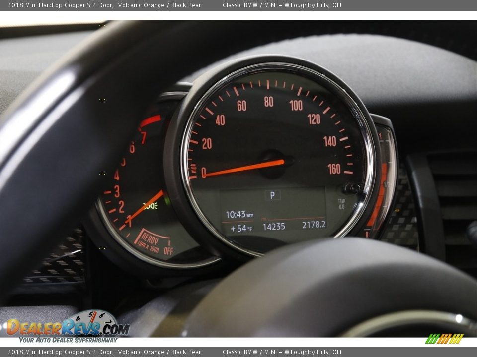 2018 Mini Hardtop Cooper S 2 Door Volcanic Orange / Black Pearl Photo #7