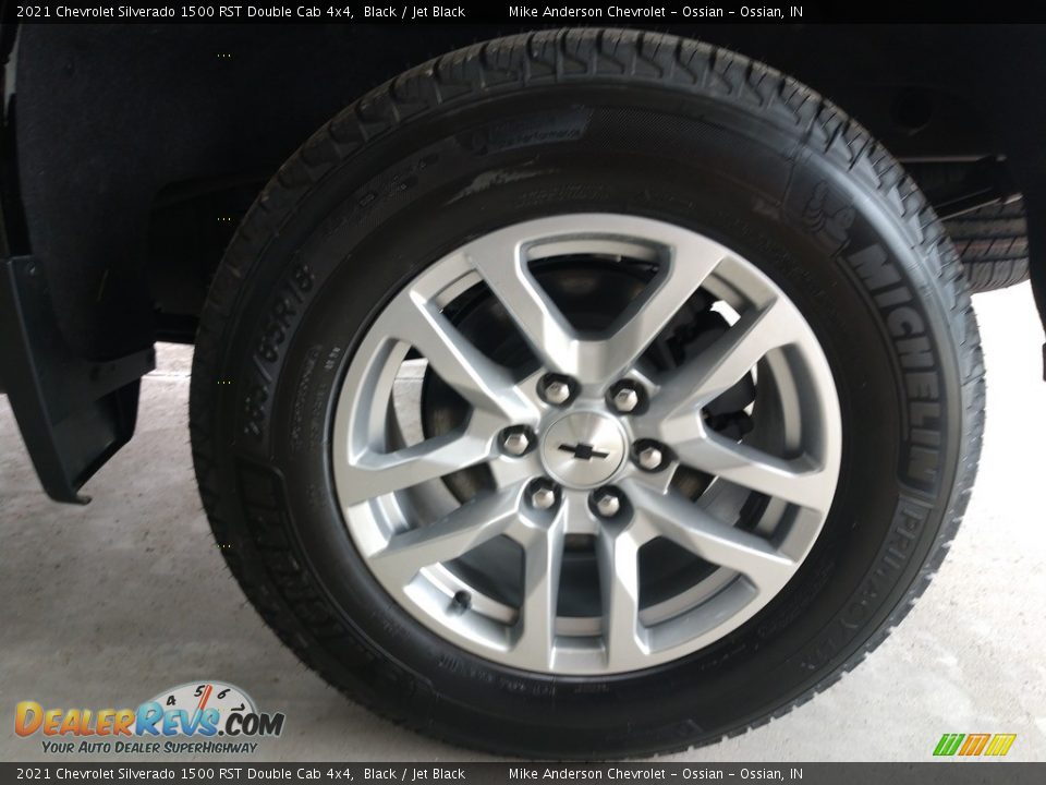 2021 Chevrolet Silverado 1500 RST Double Cab 4x4 Black / Jet Black Photo #13