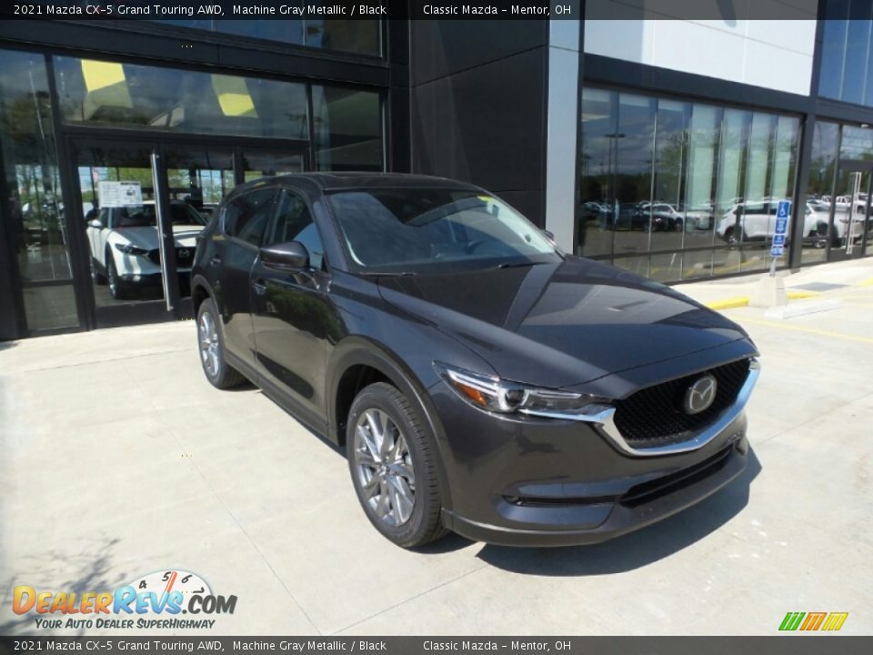 2021 Mazda CX-5 Grand Touring AWD Machine Gray Metallic / Black Photo #1