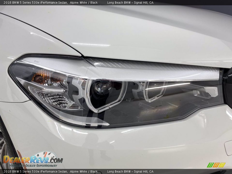 2018 BMW 5 Series 530e iPerfomance Sedan Alpine White / Black Photo #7