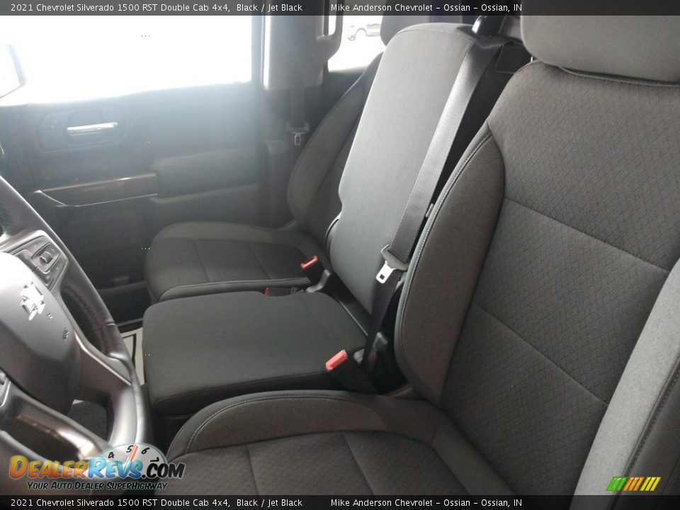 2021 Chevrolet Silverado 1500 RST Double Cab 4x4 Black / Jet Black Photo #16
