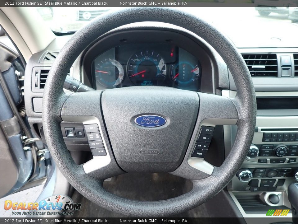 2012 Ford Fusion SE Steel Blue Metallic / Charcoal Black Photo #21