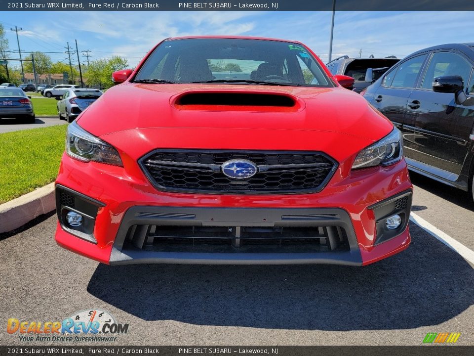 2021 Subaru WRX Limited Pure Red / Carbon Black Photo #3