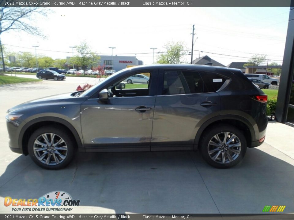 2021 Mazda CX-5 Grand Touring AWD Machine Gray Metallic / Black Photo #6