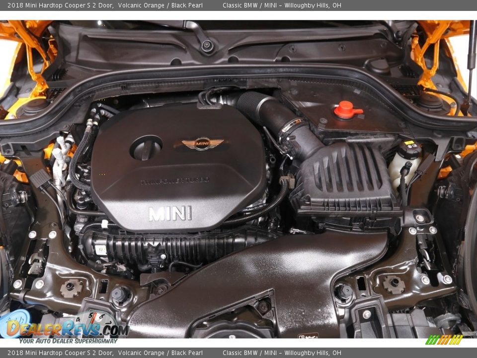 2018 Mini Hardtop Cooper S 2 Door Volcanic Orange / Black Pearl Photo #16