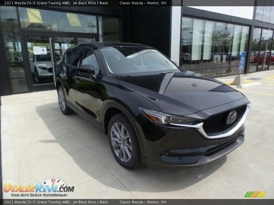 2021 Mazda CX-5 Grand Touring AWD Jet Black Mica / Black Photo #1