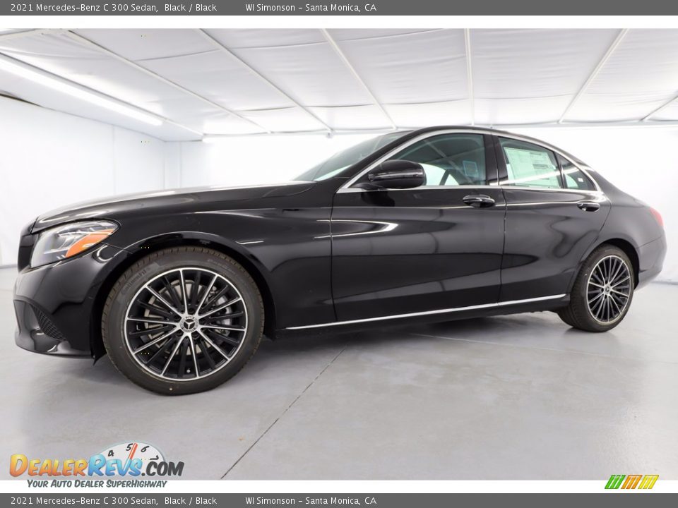 2021 Mercedes-Benz C 300 Sedan Black / Black Photo #6