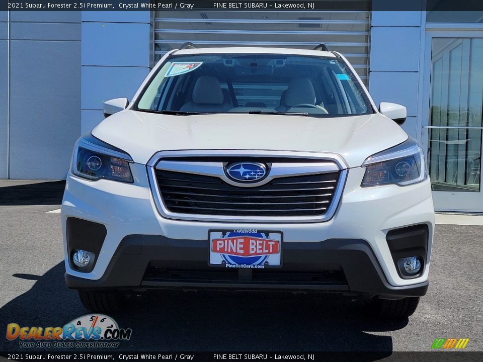 2021 Subaru Forester 2.5i Premium Crystal White Pearl / Gray Photo #3