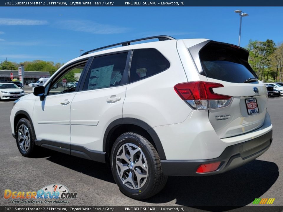 2021 Subaru Forester 2.5i Premium Crystal White Pearl / Gray Photo #6