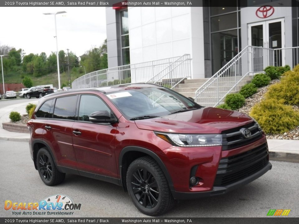 2019 Toyota Highlander SE AWD Salsa Red Pearl / Black Photo #1