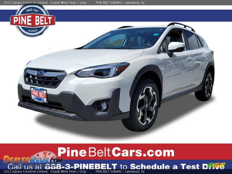 2021 Subaru Crosstrek Limited Crystal White Pearl / Gray Photo #1