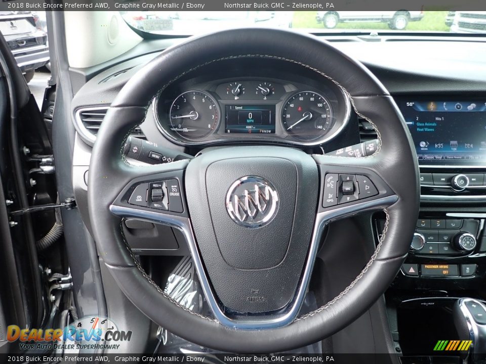 2018 Buick Encore Preferred AWD Graphite Gray Metallic / Ebony Photo #21