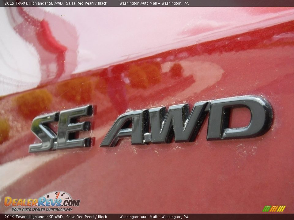 2019 Toyota Highlander SE AWD Salsa Red Pearl / Black Photo #16
