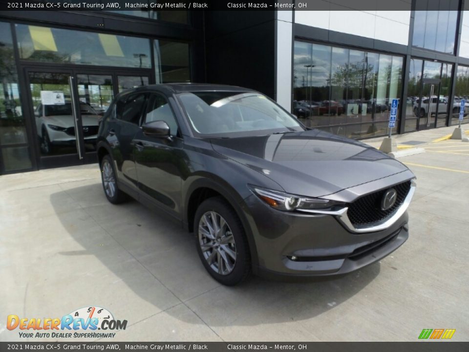 2021 Mazda CX-5 Grand Touring AWD Machine Gray Metallic / Black Photo #1