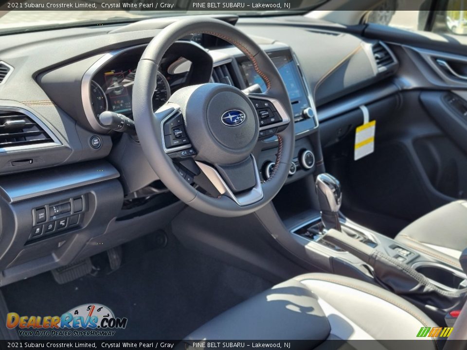 2021 Subaru Crosstrek Limited Crystal White Pearl / Gray Photo #12