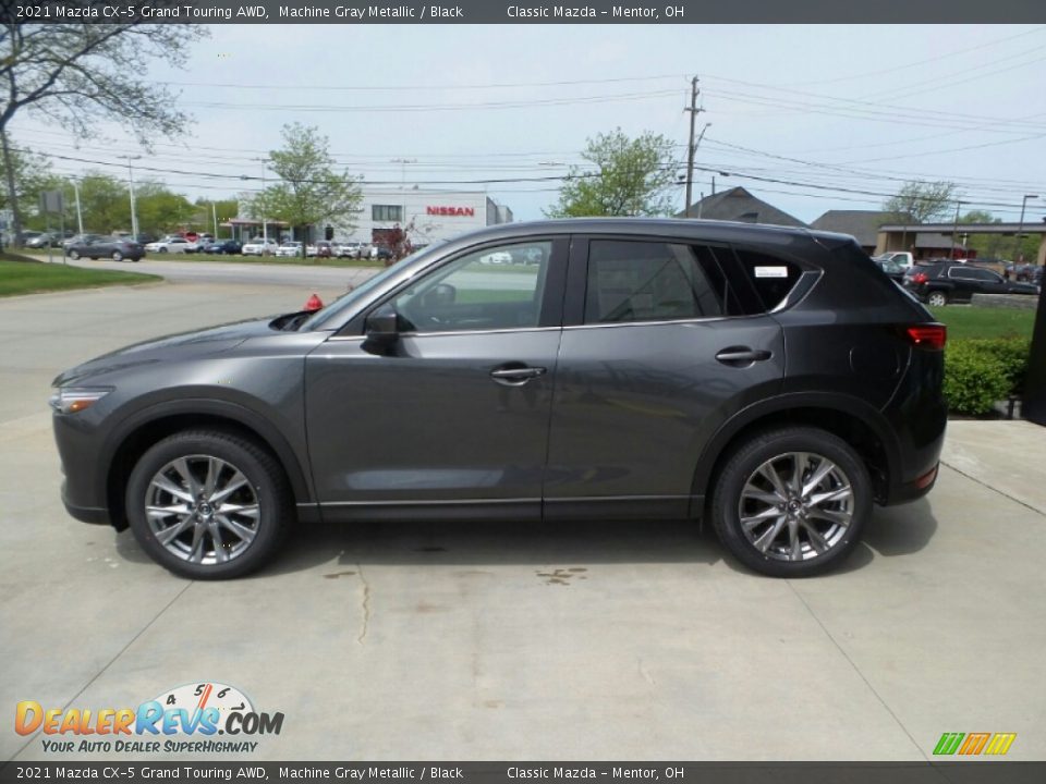 2021 Mazda CX-5 Grand Touring AWD Machine Gray Metallic / Black Photo #6