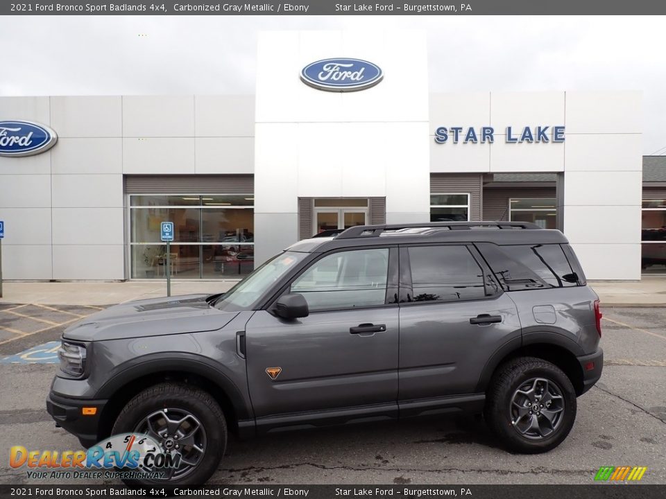 2021 Ford Bronco Sport Badlands 4x4 Carbonized Gray Metallic / Ebony Photo #1