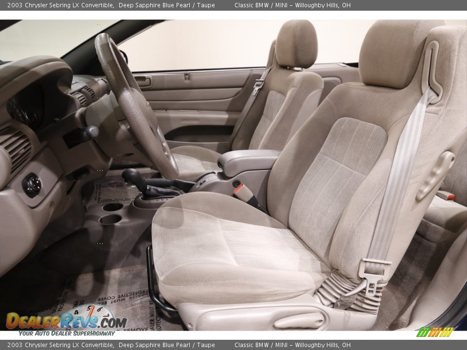Taupe Interior - 2003 Chrysler Sebring LX Convertible Photo #6