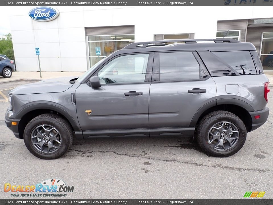 2021 Ford Bronco Sport Badlands 4x4 Carbonized Gray Metallic / Ebony Photo #2